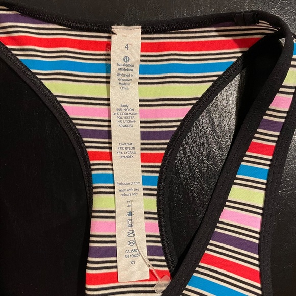 4/$20 Lululemon Size 4 Razorback Tank Top - Picture 3 of 4